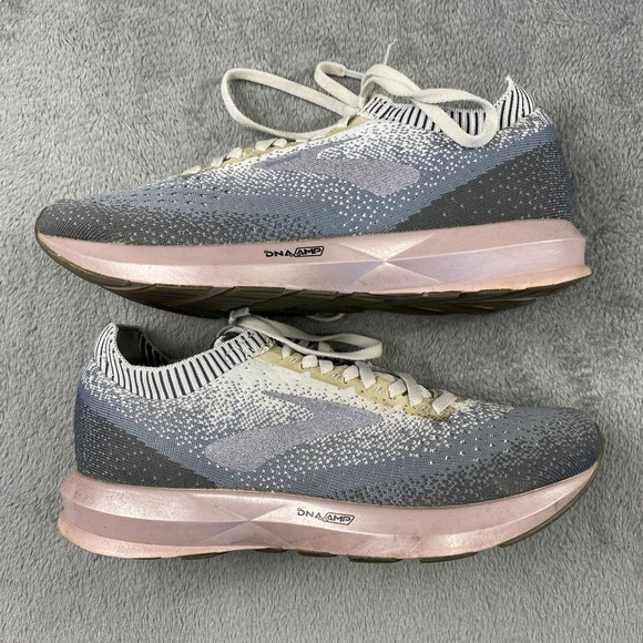 Brooks Levitate 2 Running Shoes Womens 7.5 Grey Pink DNA AMP Gym 1202791B060 - Picture 4 of 10